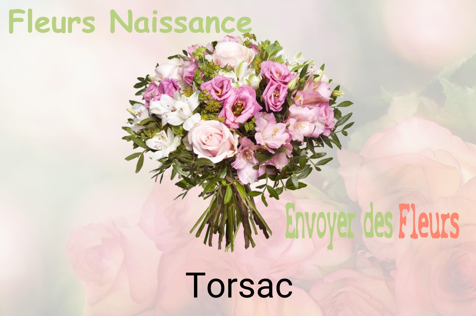 Bouquet de fleurs de naissance livré à Torsac